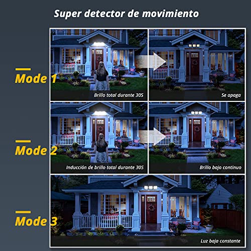 Detalle de OUSFOT Luz Solar Exterior con Sensor de Movimiento 180 LED