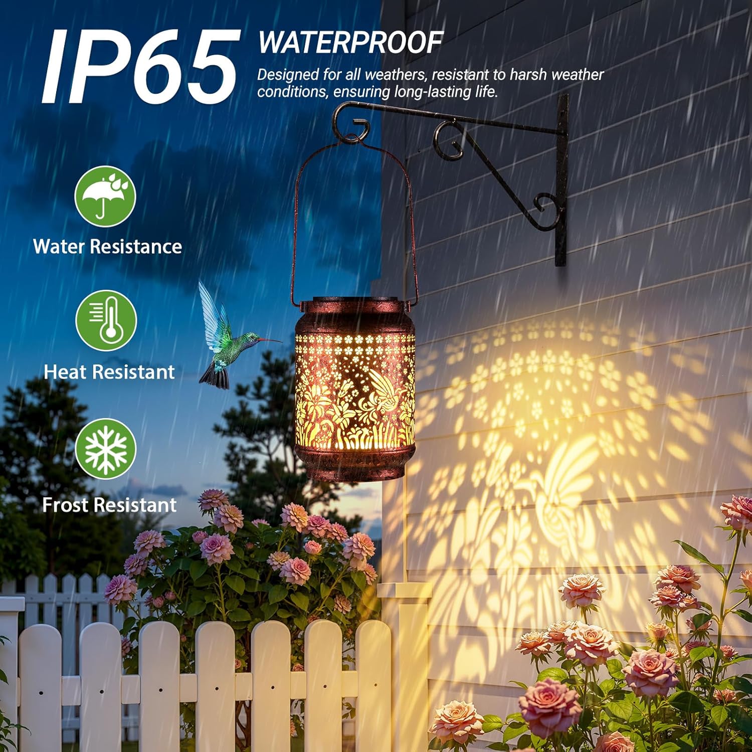 Thumbnail 6 de BUCASA 2 Pack Hummingbird Solar Lanterns