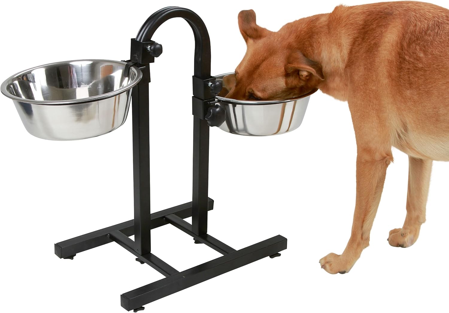 Detalle de KERBL PET Deluxe voederbar voor honden met 2 x 2800 ml en verstelbare hoogte