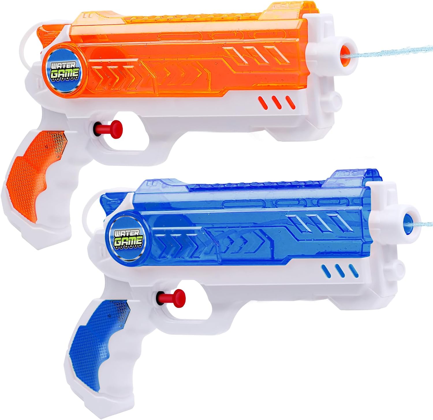 Detalle de Quanquer Wasserpistole für Kinder – 2er-Pack, 280 ml, 9 m Reichweite, ABS-Sicherheit