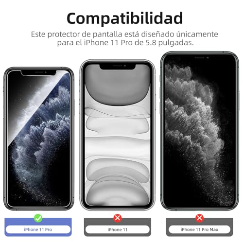 Detalle 2 de NEW'C 4 verres trempés pour iPhone 11