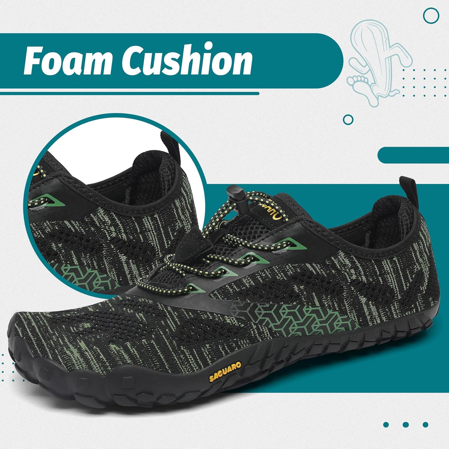 Thumbnail 4 de SAGUARO Scarpe Barefoot Punta Ampia