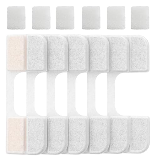 Detalle de 6 Piezas de Filtro y 6 Piezas de Esponjas Filtrantes de Repuesto para FEELNEEDY FN-W17 (3.2L)