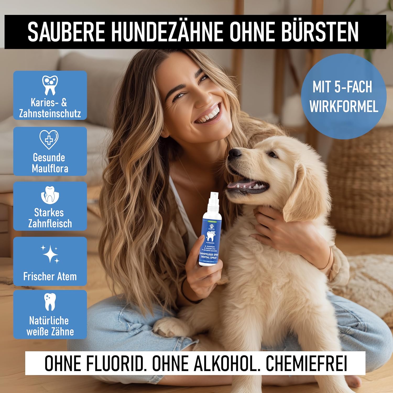 Detalle 2 de Golden Pets Dentalspray 200 ml 🐾
