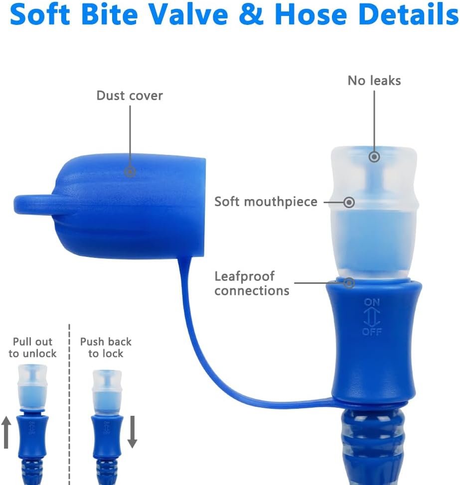 Detalle de Flintronic Hydration Bladder 2L Leak Proof Reservoir (BPA Free) with Insulated Tube