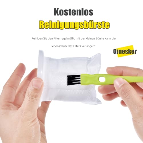Detalle de Ginesker 6 Stück Schmutzfilter Ersatzfilter für Vorwerk Kobold VC100 VC 100