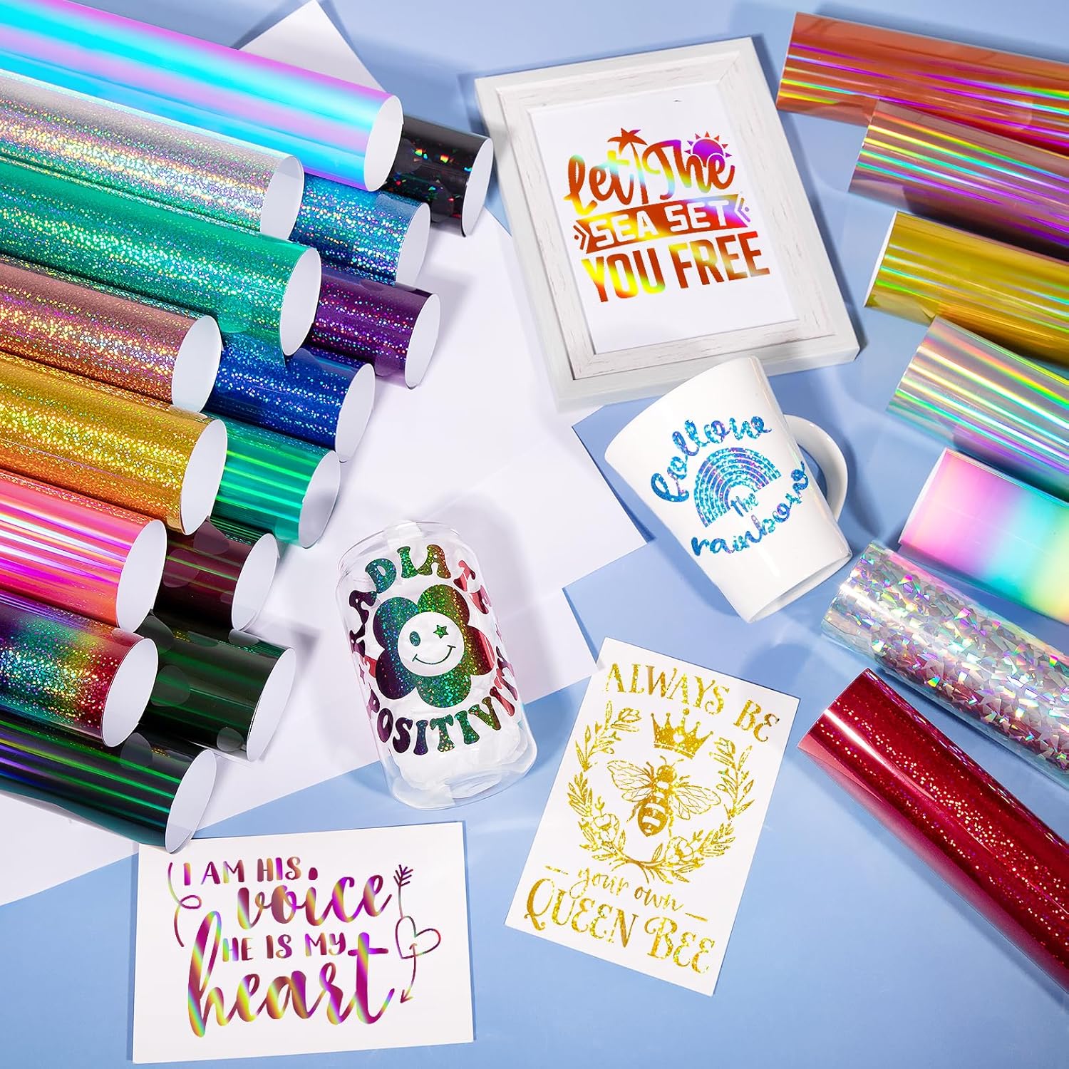 Thumbnail 6 de VINYL FROG Holographic Permanent Vinyl 25 Pack