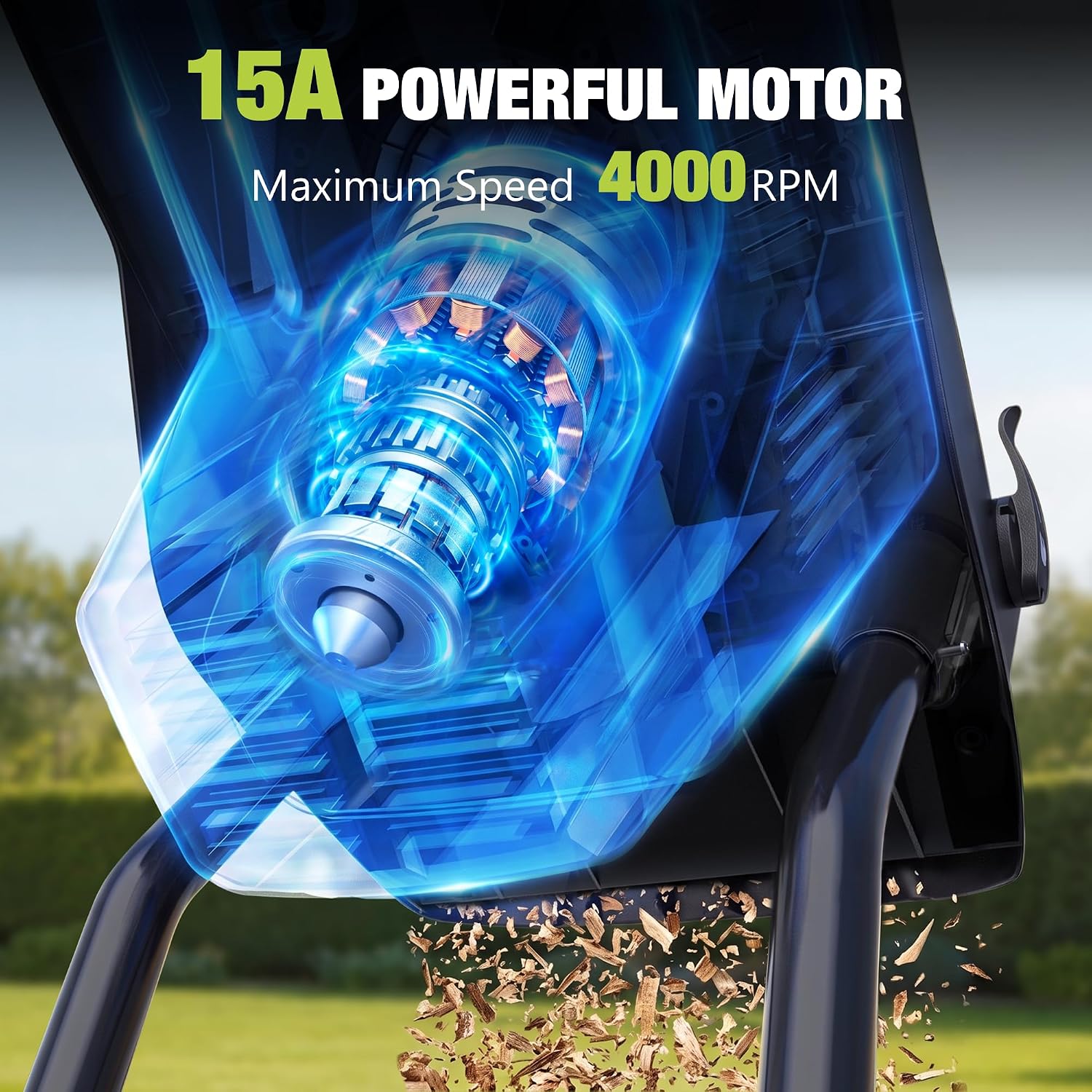 Thumbnail 1 de Yeryork Electric Wood Chipper 1.8-Inch Capacity