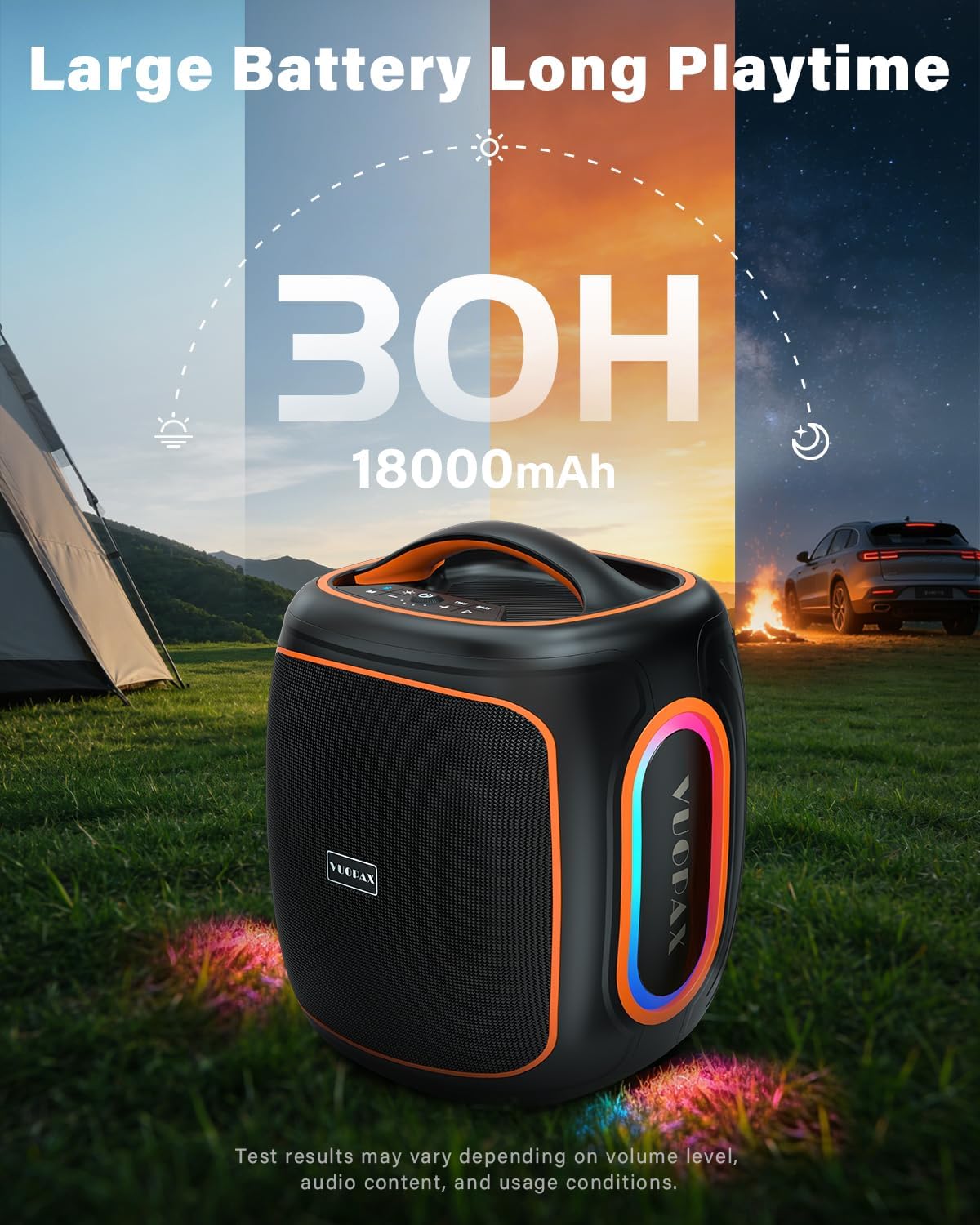 Thumbnail 5 de Bluetooth Lautsprecher Groß 120W – Tragbare Musikbox mit kraftvollem Sound, IP65, 30h Akku