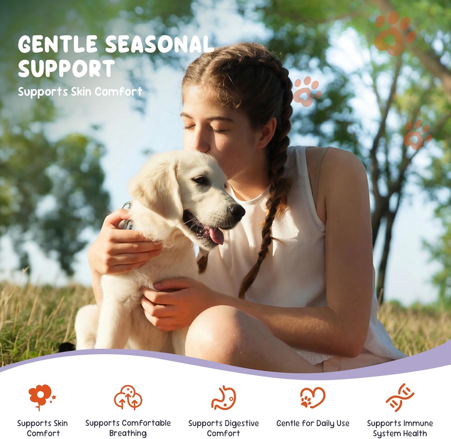 Detalle de Caniforza Dog Allergy Supplement, 200 Soft Chews