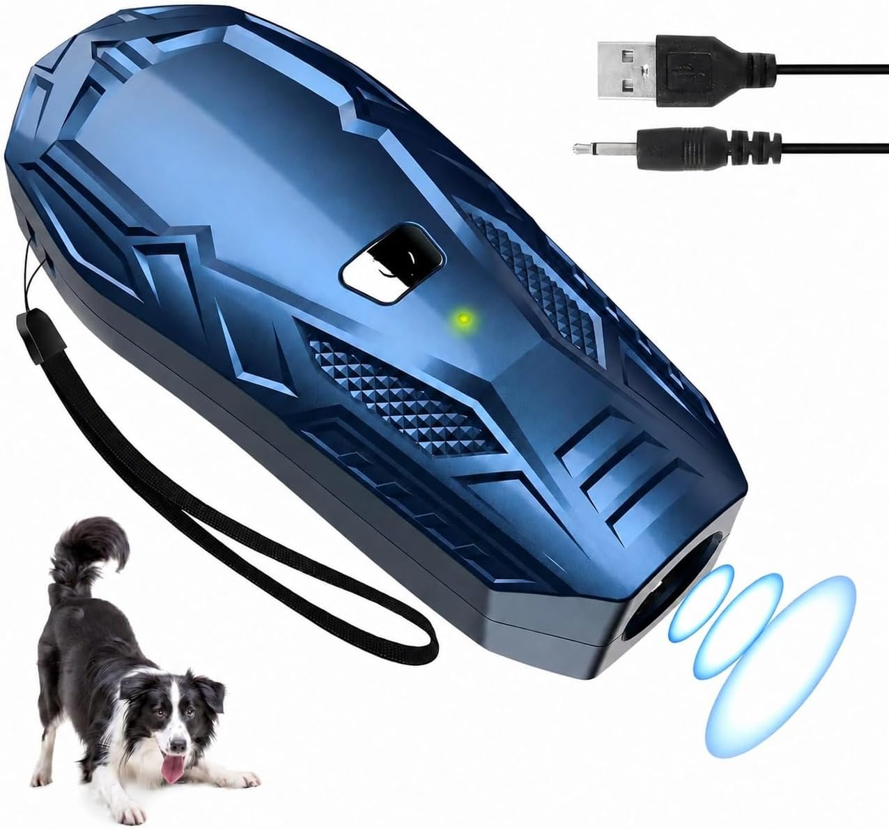Detalle de QueenMew Anti Barking Device for Dogs – Handheld Ultrasonic Training Tool