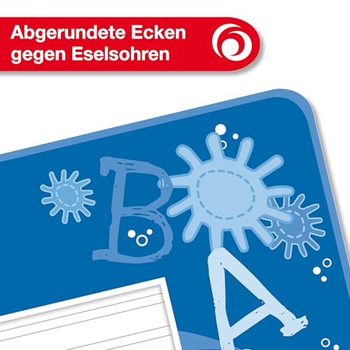 Detalle de Herlitz Schulheft A4, liniert, Lineatur 3, 3. Klasse – 16 Blatt, 10 Stück
