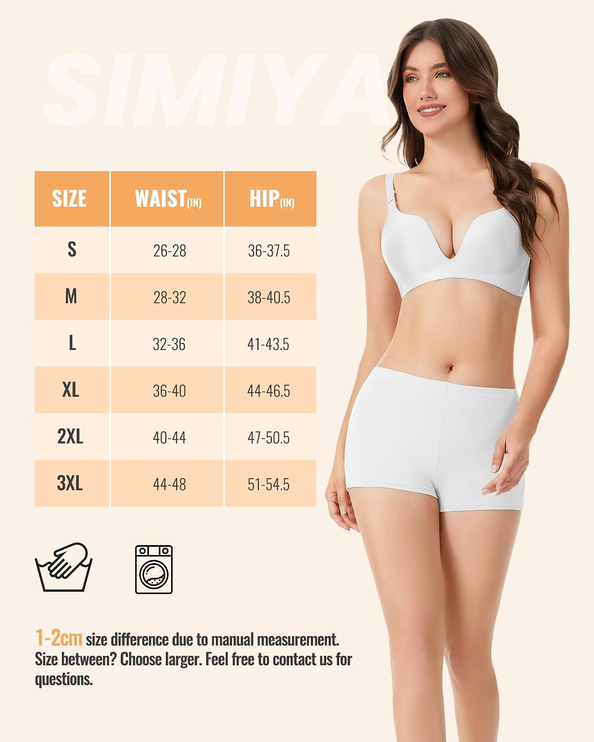 Thumbnail 5 de SIMIYA Women's Boxers Underwear: Breathable Cotton Shorts with Anti-Chafing Comfort