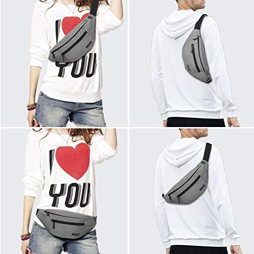 Detalle de MAXTOP Large Bumbag Waist Fanny Pack: Secure, Spacious Run & Travel Belt