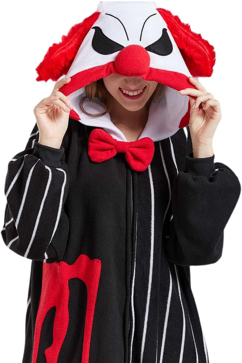 Detalle de DarkCom Adult Animal Onesie Pajamas with Hood, Tail and Side Pockets