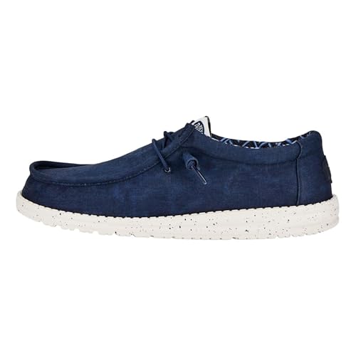 Imagen de HEYDUDE Wally Canvas Uomo Slip-On Navy 43: mocassino versatile e comodo en OfertitasTOP