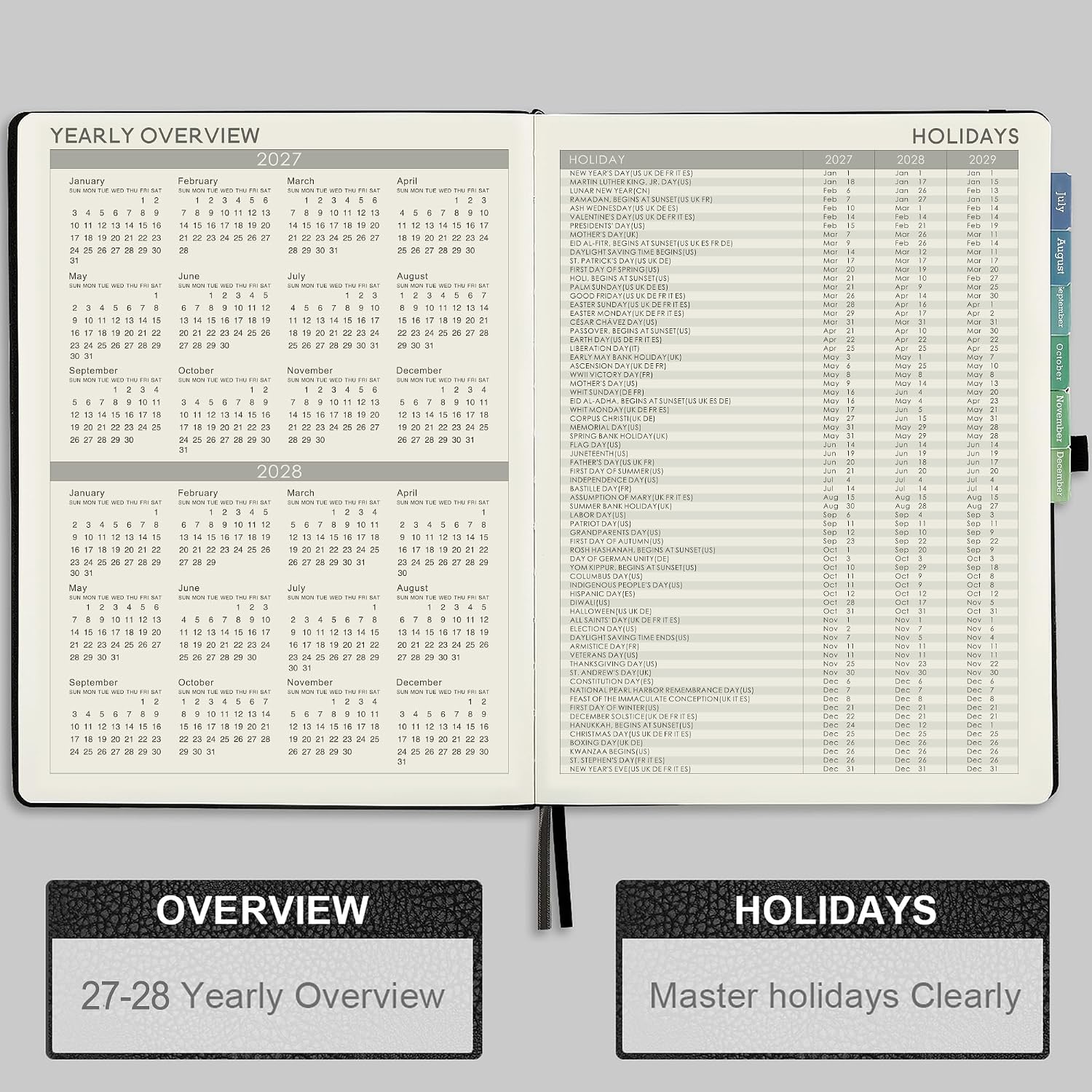 Thumbnail 4 de Artfan ANA4HJJZ22B13 2027 Planner, 8.5" x 11", Weekly and Monthly