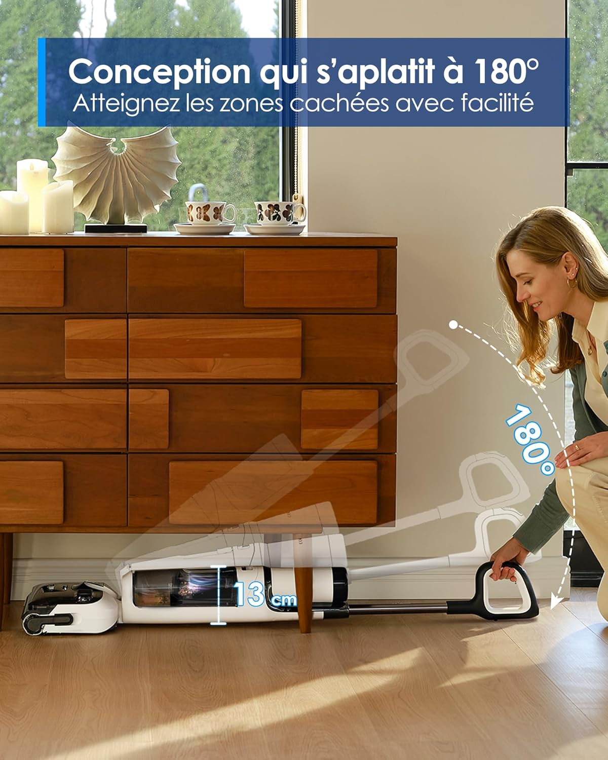 Thumbnail 1 de Tineco Floor One Stretch S6 : aspirateur laveur sans fil inclinable à 180° pour sols secs et humides