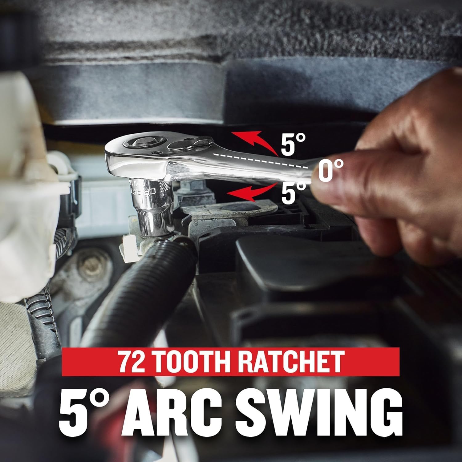 Thumbnail 4 de CRAFTSMAN Mechanics Tool Set, 256-Piece with 72-Tooth Low-Profile Ratchet and 2-Drawer Box (CMMT45256)