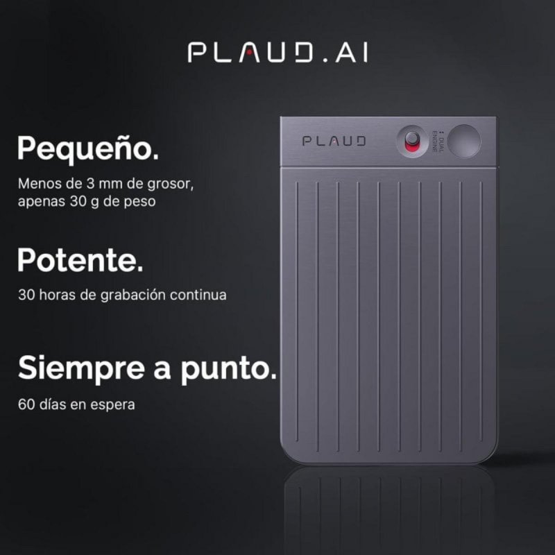 Detalle 2 de Plaud Note 64 GB — grabadora de voz con IA