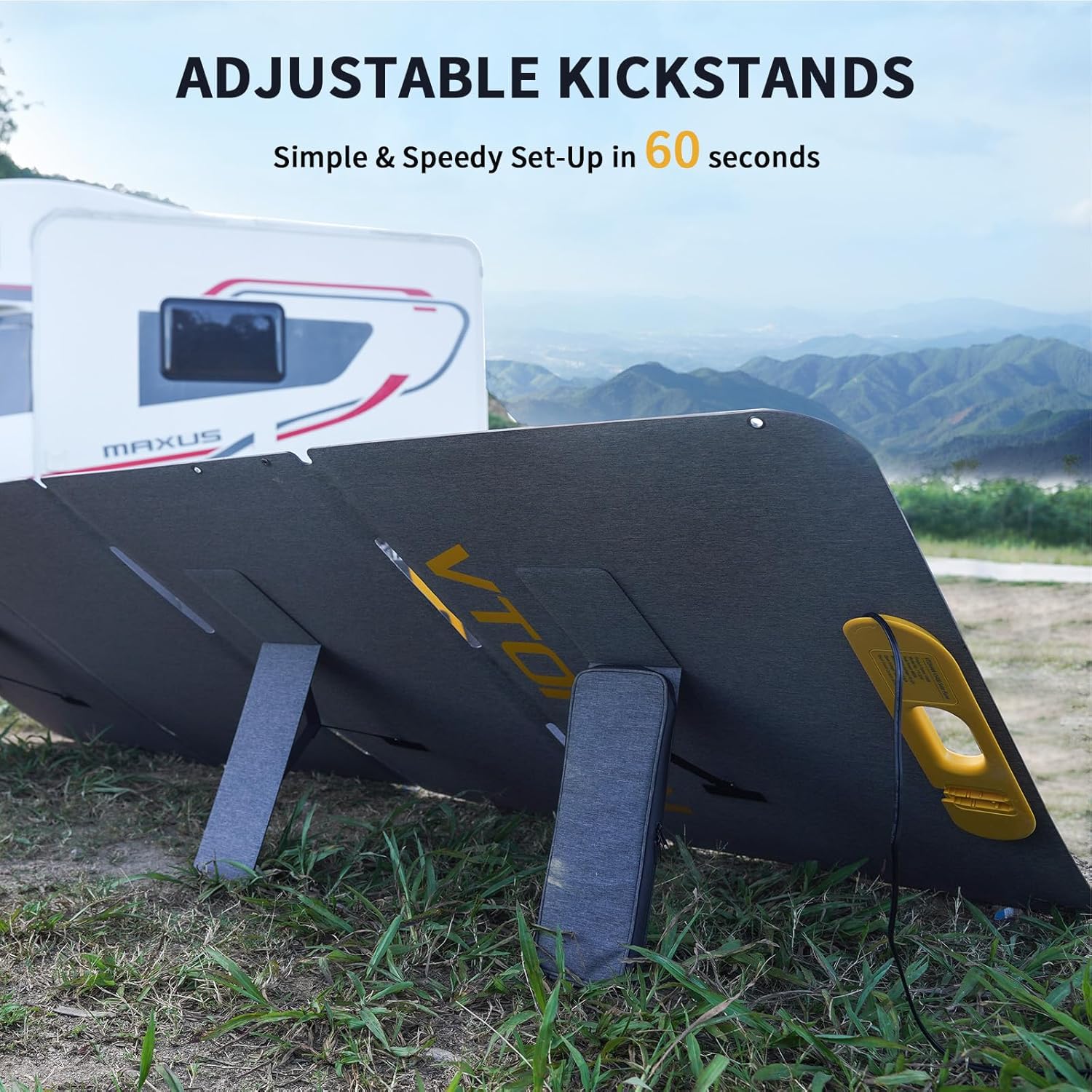 Thumbnail 5 de VTOMAN VS110 110W Portable Solar Panel: Foldable, IP67, 23% Efficient for Outdoor Power Needs