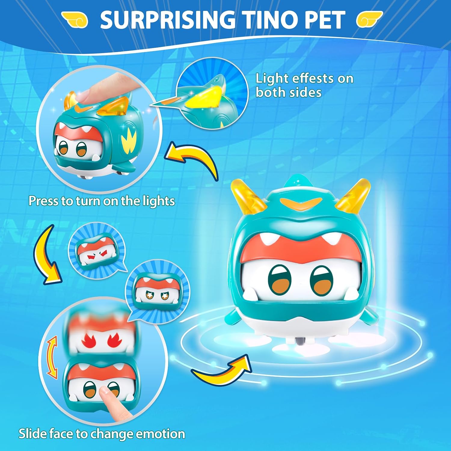 Thumbnail 4 de Super Wings Transforming Tino & Pet