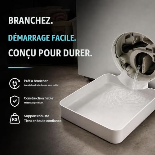 Thumbnail 6 de TINA.WIN bac de vidange pour lave-linge, kit de guidage et bac récupérateur