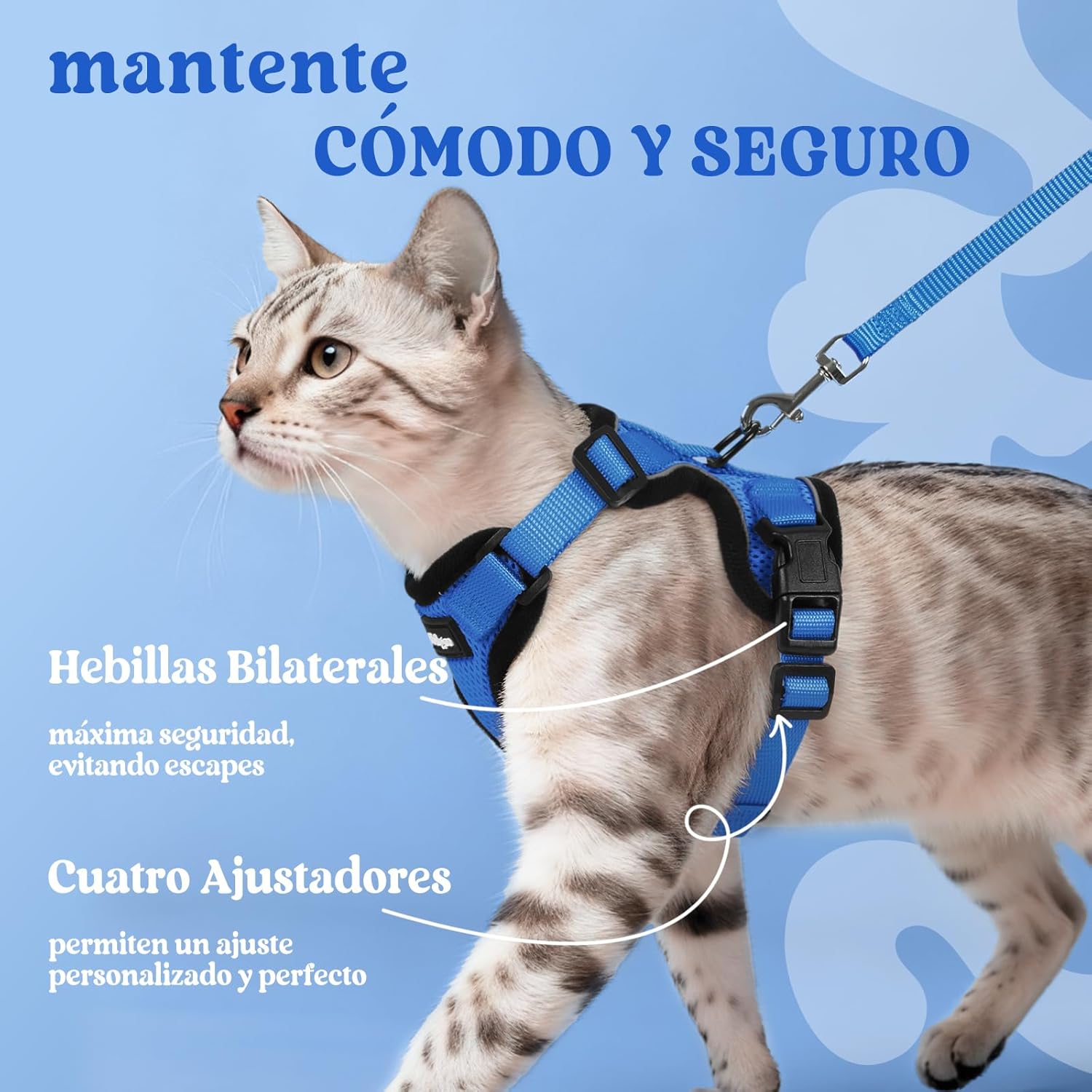 Thumbnail 5 de rabbitgoo Arnes para Gatos Antiescape M 150 cm