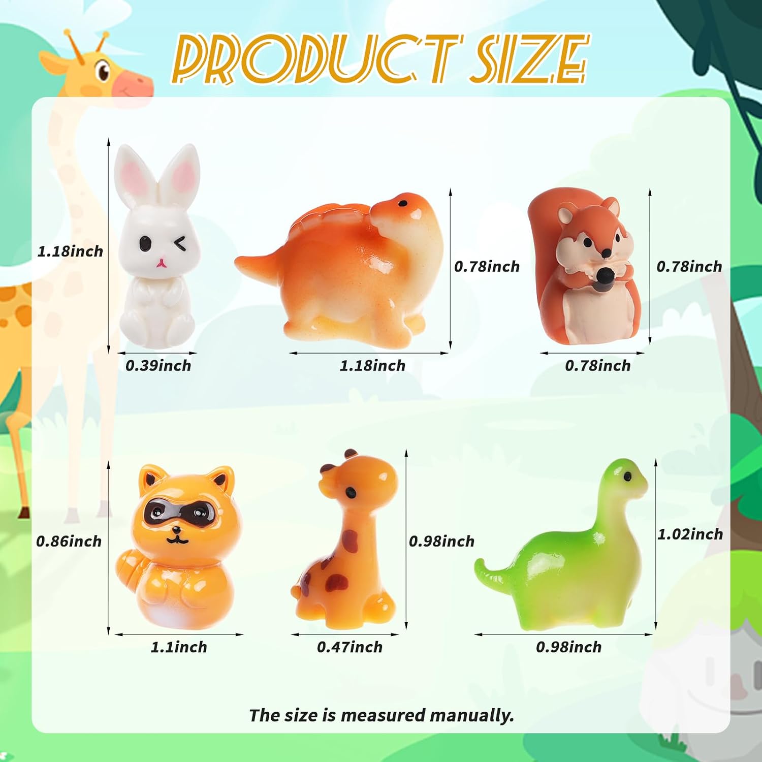 Detalle 2 de BeadRiver Mini Resin Animals 50-Piece Set
