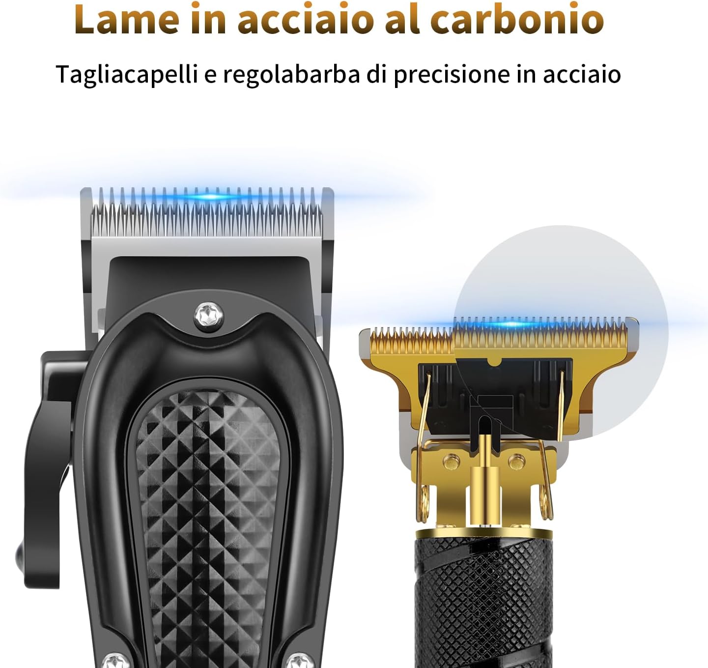 Thumbnail 2 de HIENA PRO Tagliacapelli Uomo Professionale – Kit completo per rasatura e taglio, rasoio a lamina e accessori incluso