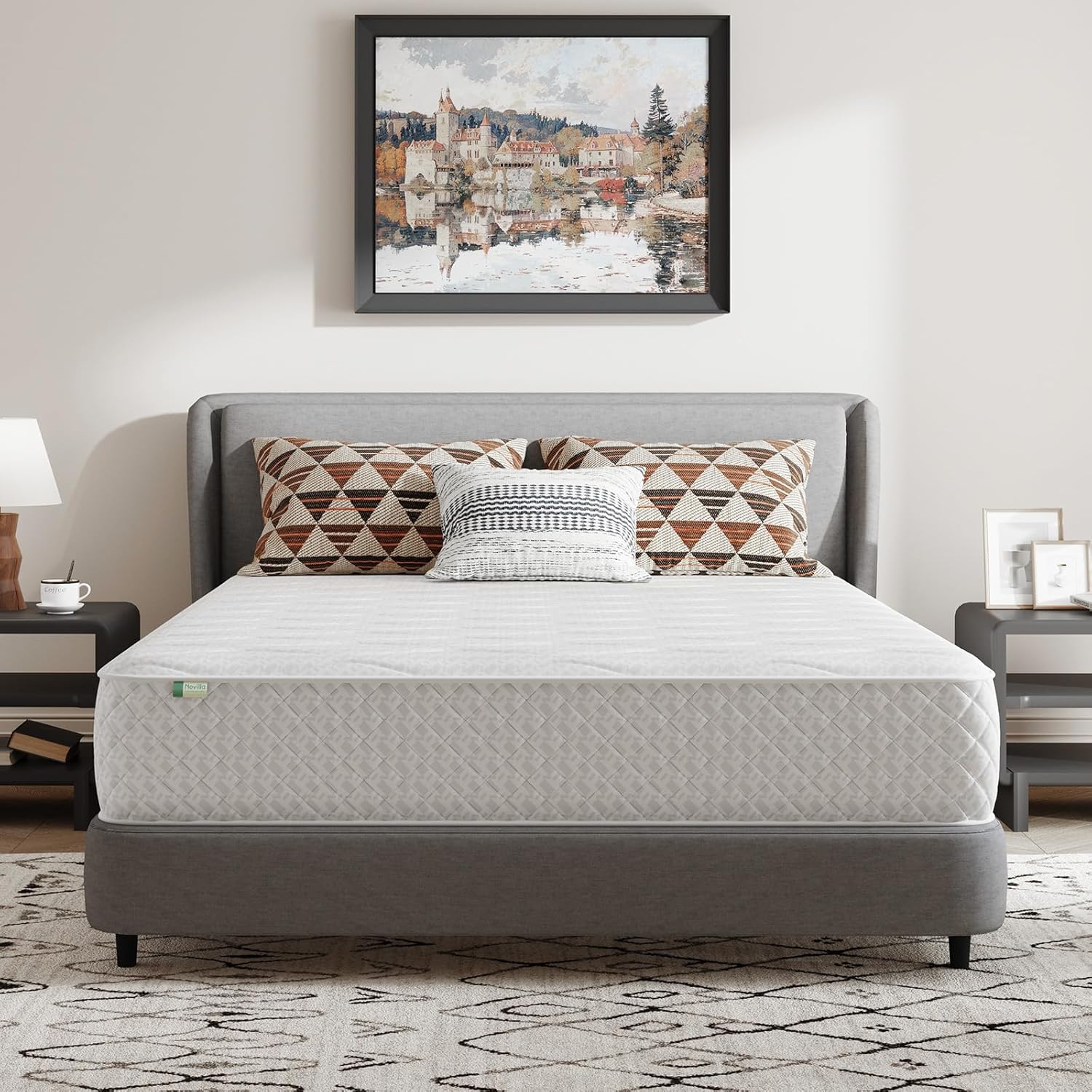 Thumbnail 1 de Novilla 4FT6 Double Hybrid Pocket Sprung Mattress (20cm) – Medium Firm, Hybrid comfort, Oeko-Tex certified