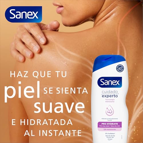 Detalle 2 de Sanex Cuidado Experto Pro Hydrate Gel de Ducha 4 x 600 ml | Piel muy seca