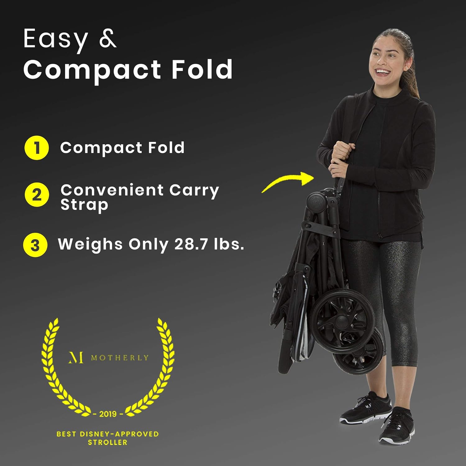 Thumbnail 1 de Jeep Destination Ultralight Side x Side Double Stroller (Midnight) for 2 kids