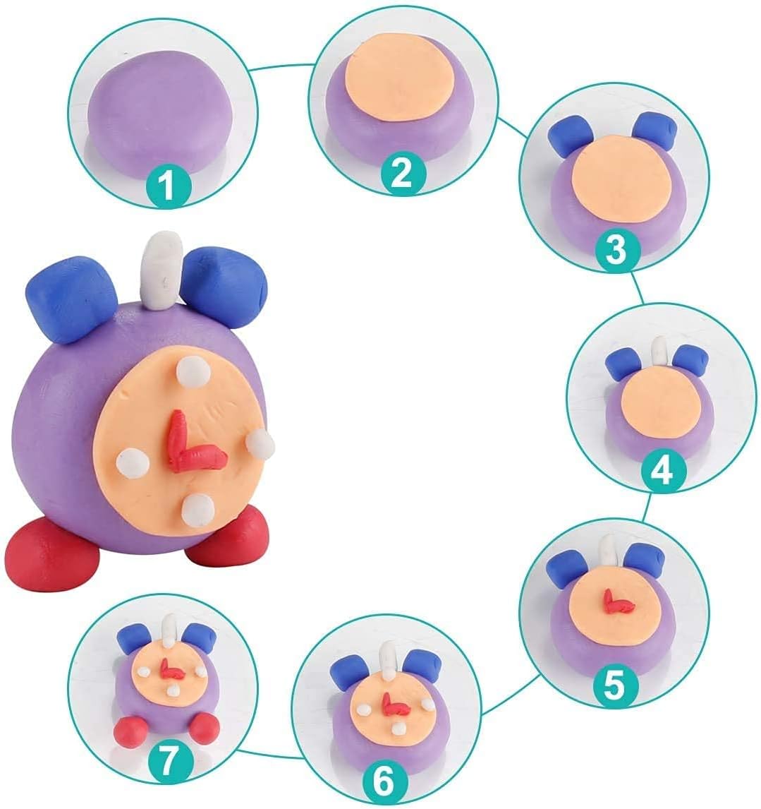 Thumbnail 5 de YILAIDA 62-colour polymer clay kit with tools 🎨