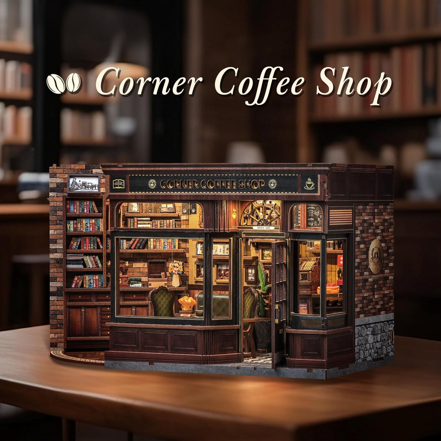 Thumbnail 2 de Kit CUTEBEE Book Nook en bois, 3D