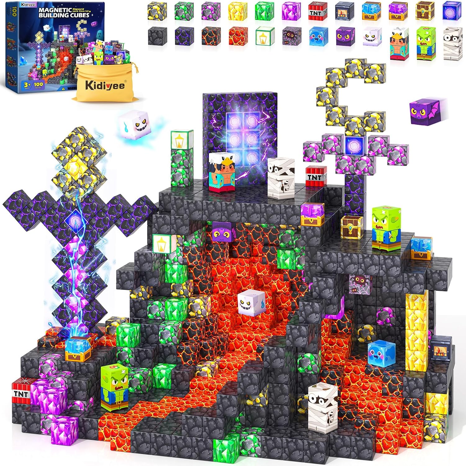 Detalle de Magnetic Blocks Mine Magnet World 3+