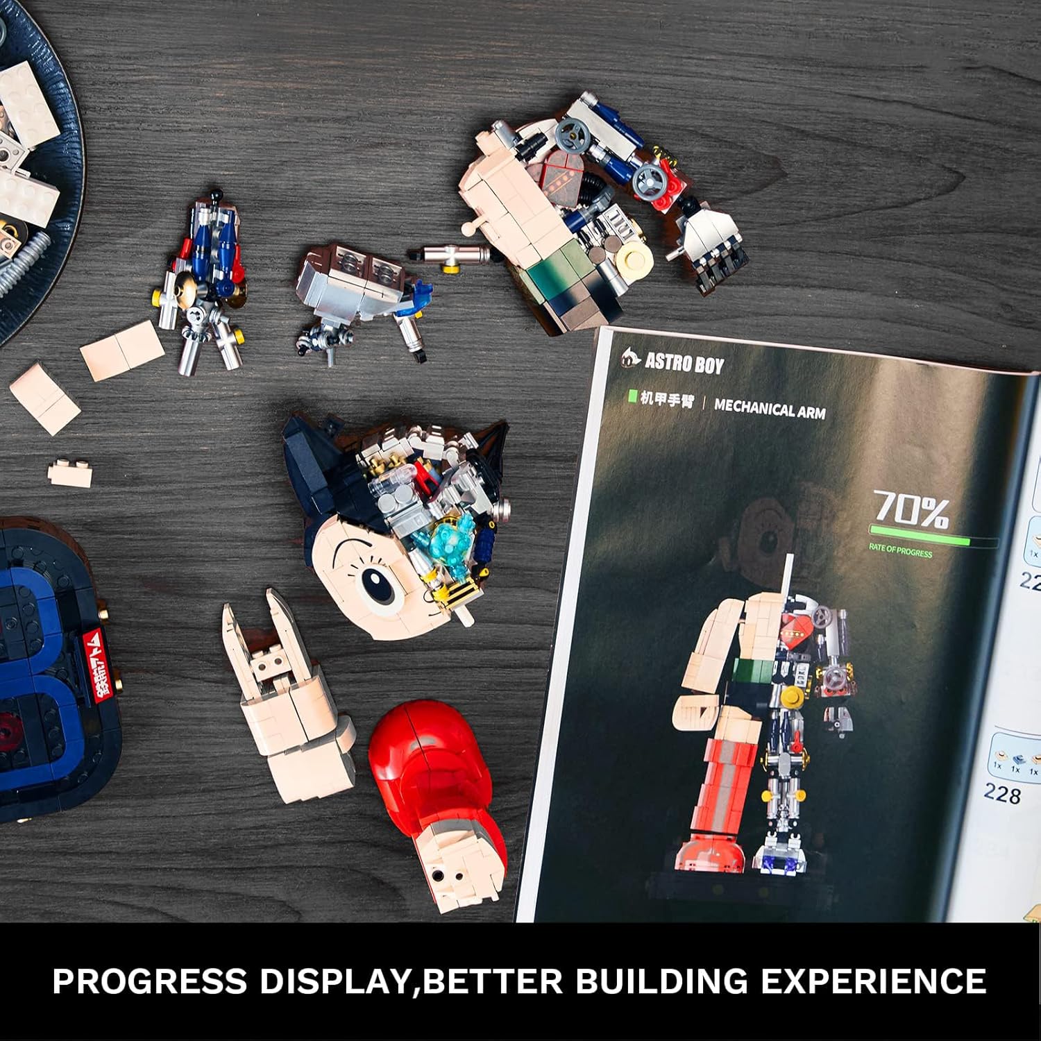 Detalle de PANTASY Astro Boy Robot Set de Construction 32 cm – Astro Boy Mechanical Clear