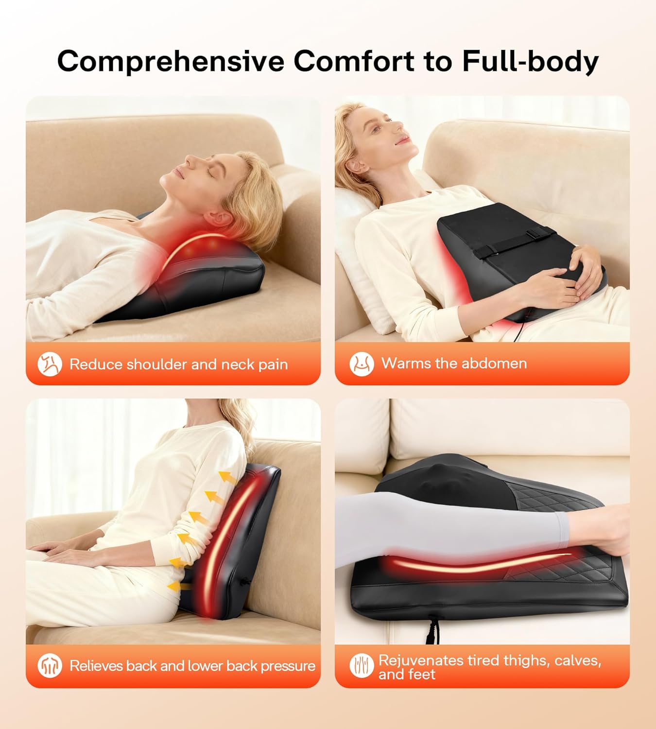 Thumbnail 6 de Shiatsu Nackenmassagegerät mit Wärme und 20 Knetmassageköpfen