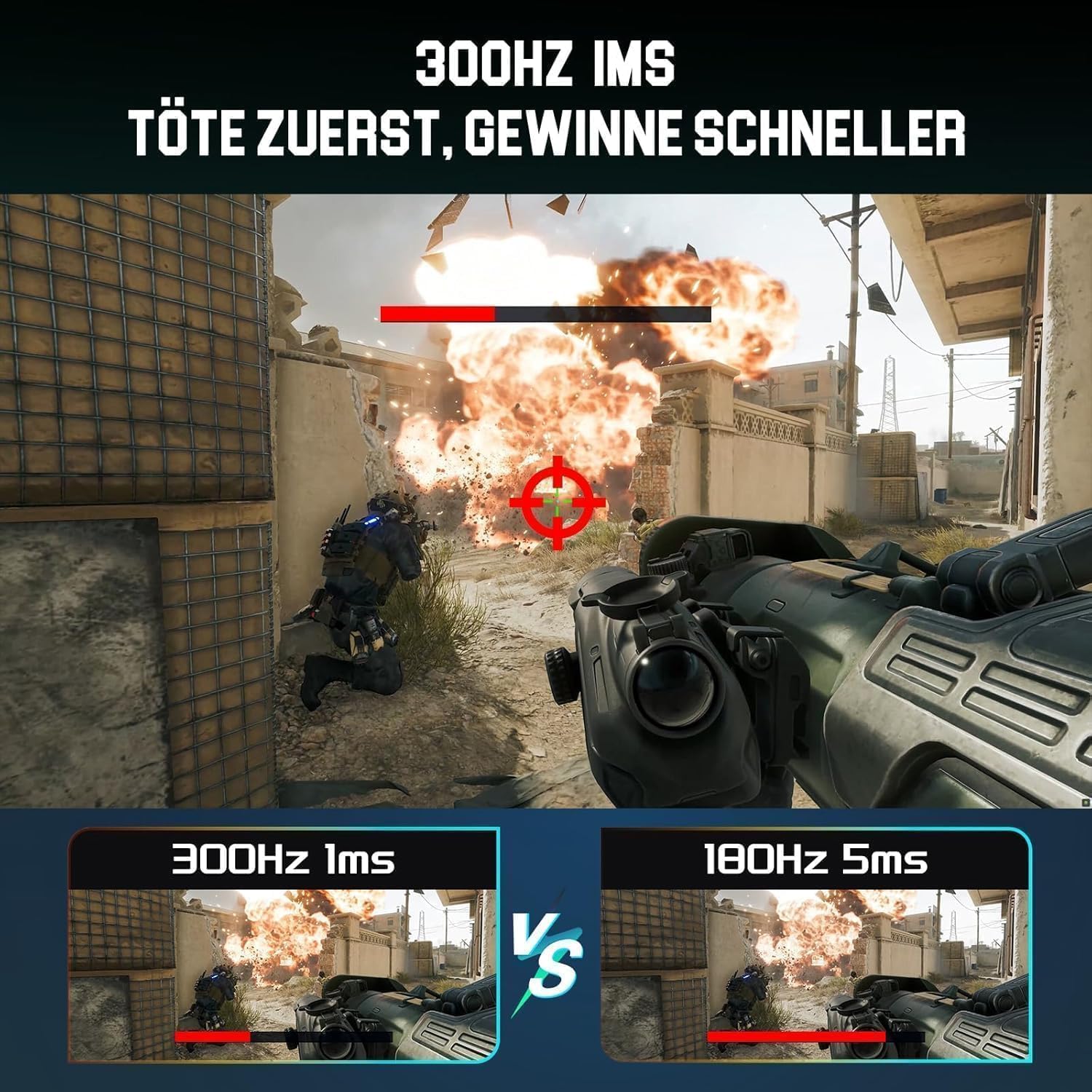 Thumbnail 2 de Minifire Gaming Monitor MFG25X1 PRO (24,5 Zoll, FHD, IPS, 240/300 Hz, 1 ms, FreeSync, HDR Ready)