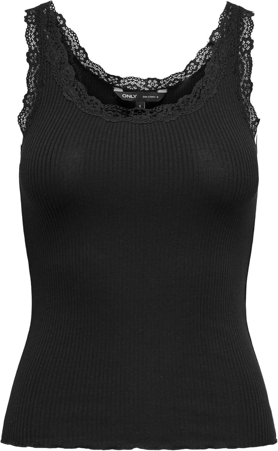 Detalle de ONLY Female Tanktop ONLSARA Tanktop – Tanktop ohne Ärmel mit U-Halsausschnitt