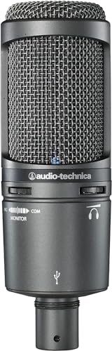 Detalle 2 de Audio-Technica 2020USB+ micrófono condensador cardioide gris oscuro 🎤