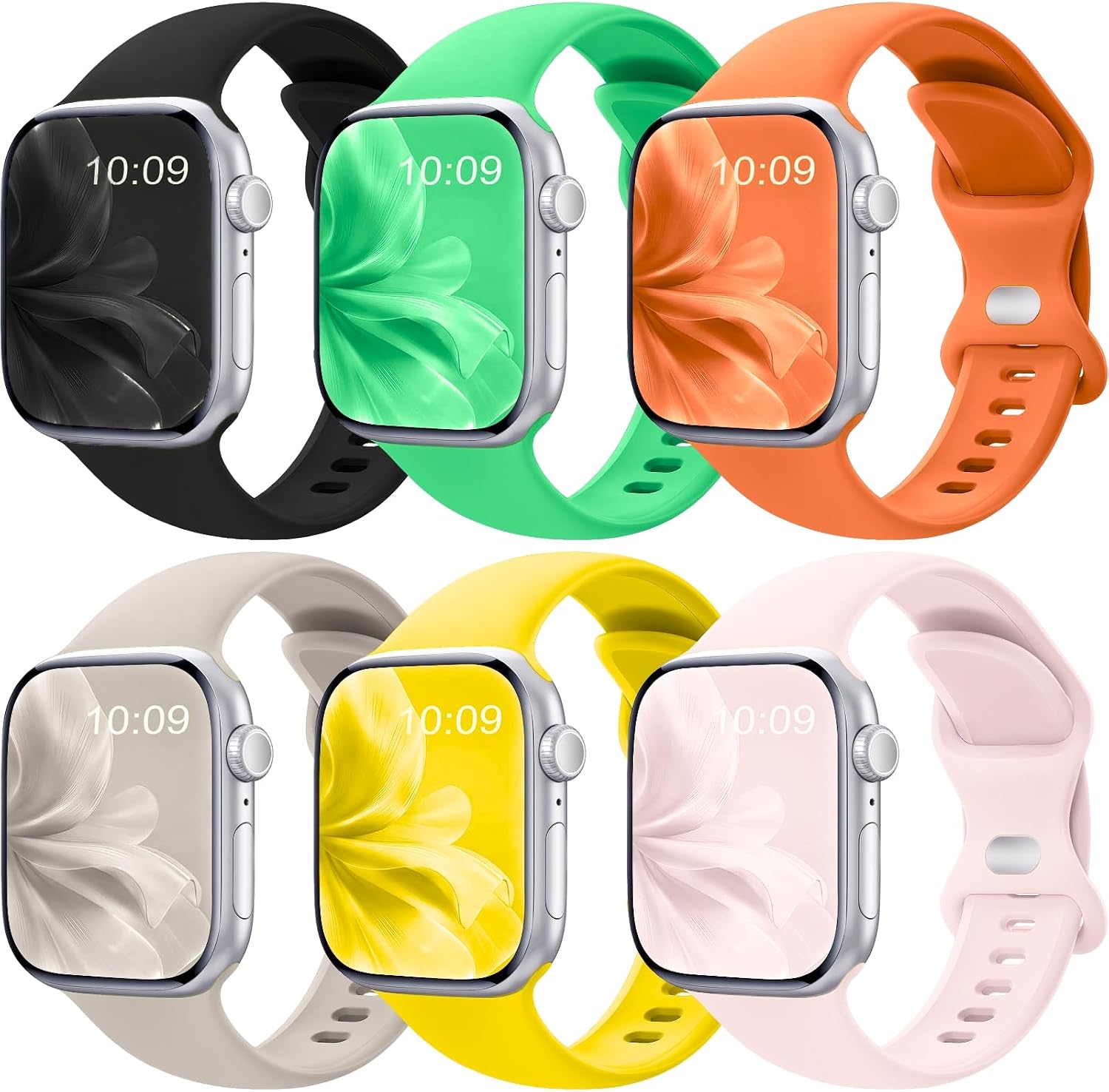 Detalle de 6 Pack Silicone Sport Bands for Apple Watch