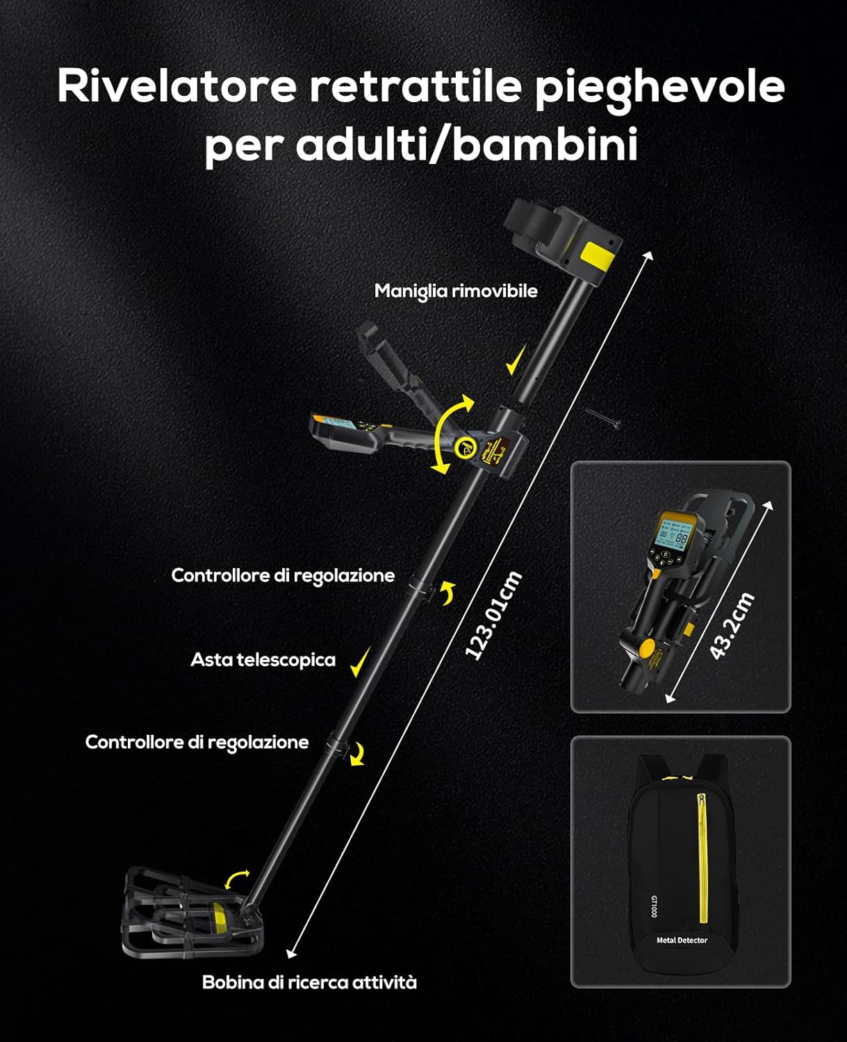 Detalle de OKESAM Metal detector oro 10