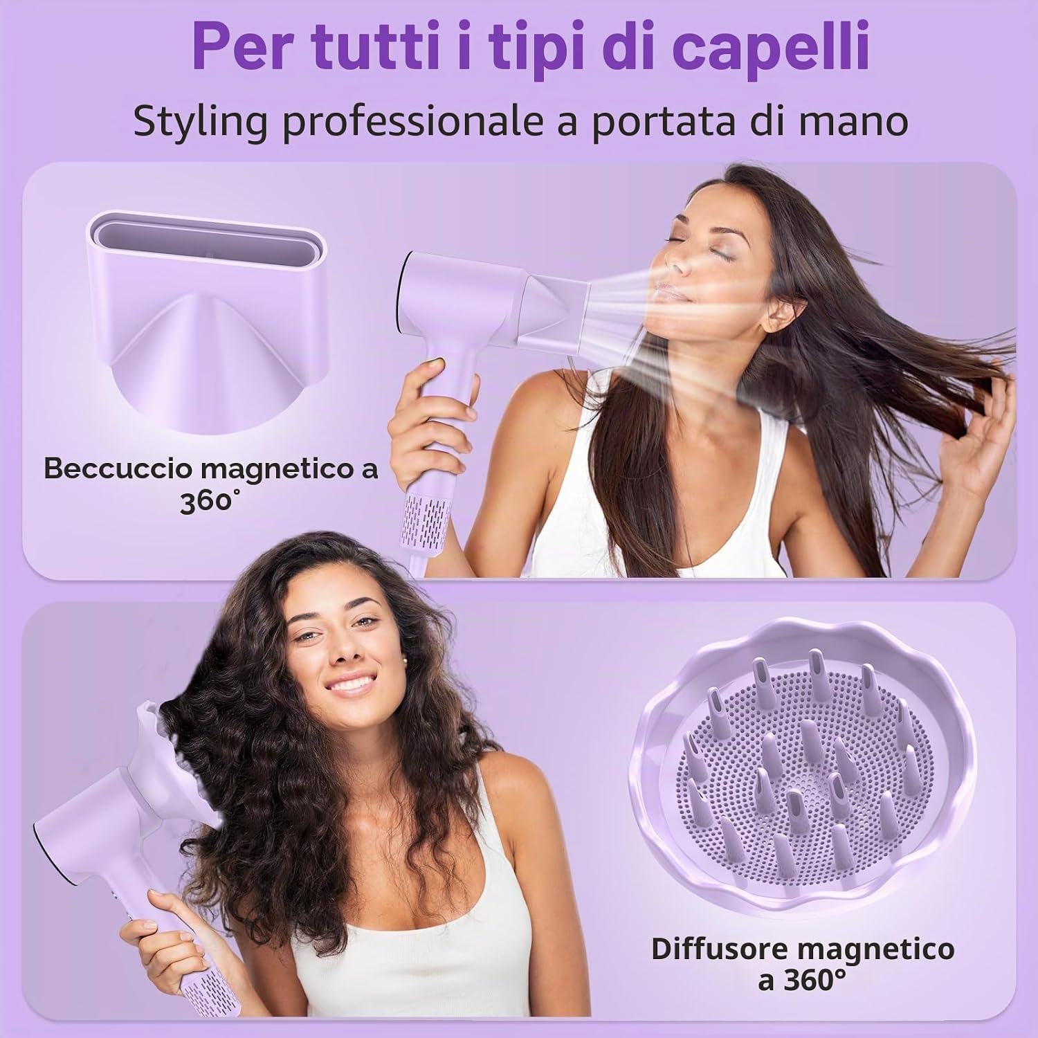 Thumbnail 6 de TQQ Asciugacapelli Phon 110.000 rpm