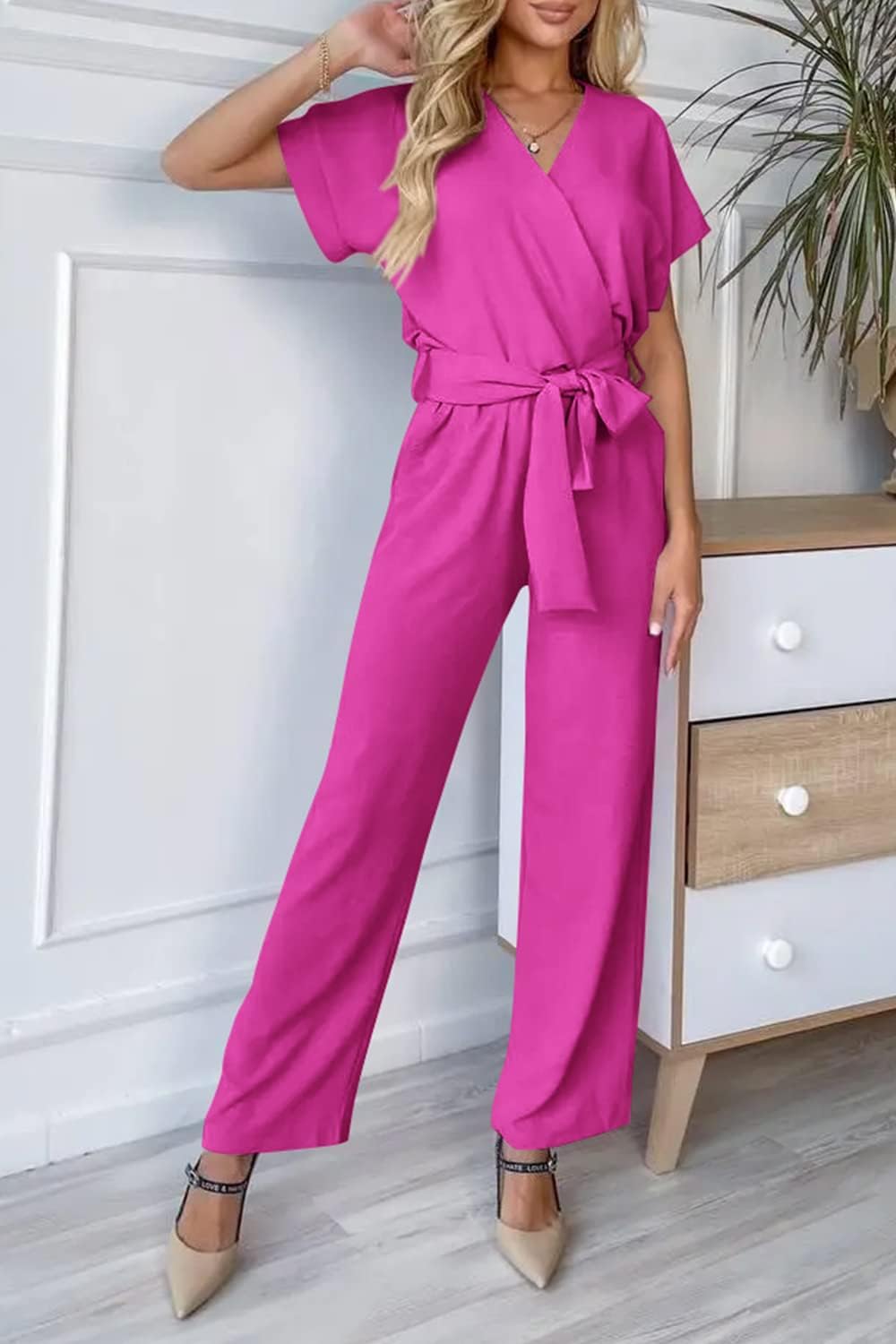 Detalle de PRETTYGRDEN wrap jumpsuit romper