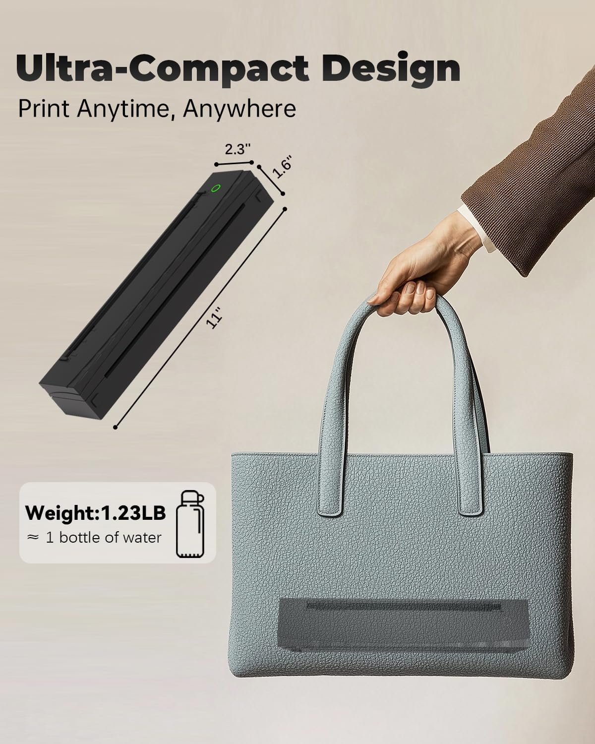 Thumbnail 6 de NDYIN D80 Portable Thermal Printer 8.5"