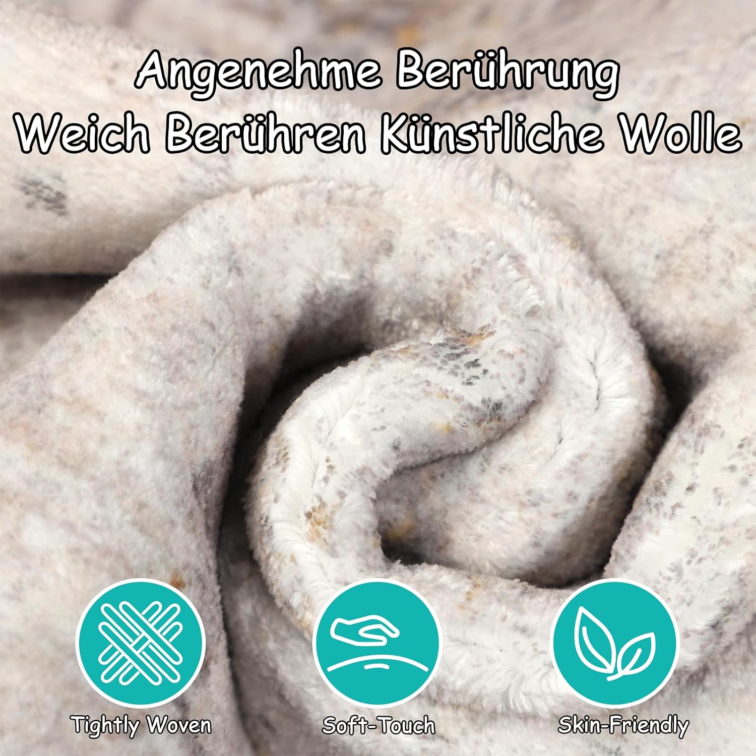 Detalle de Capslpad Abstrakt Teppich 135 cm rund