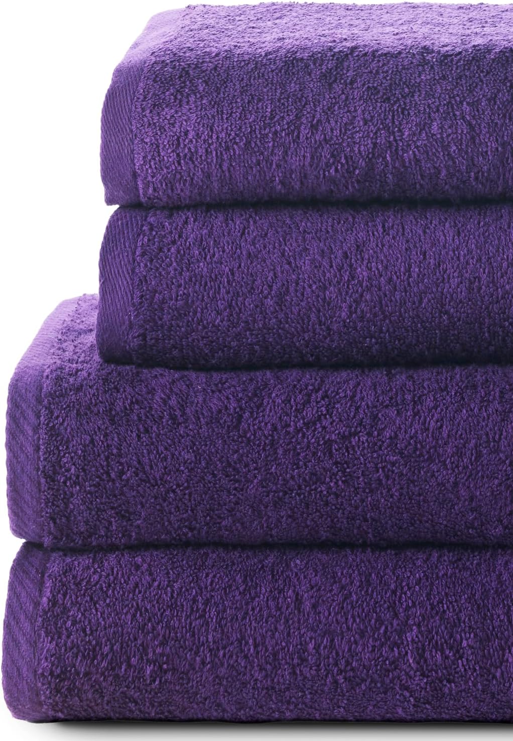 Detalle 2 de Top Towel Plus – zestaw ręczników bawełnianych, fioletowy, 4 sztuki