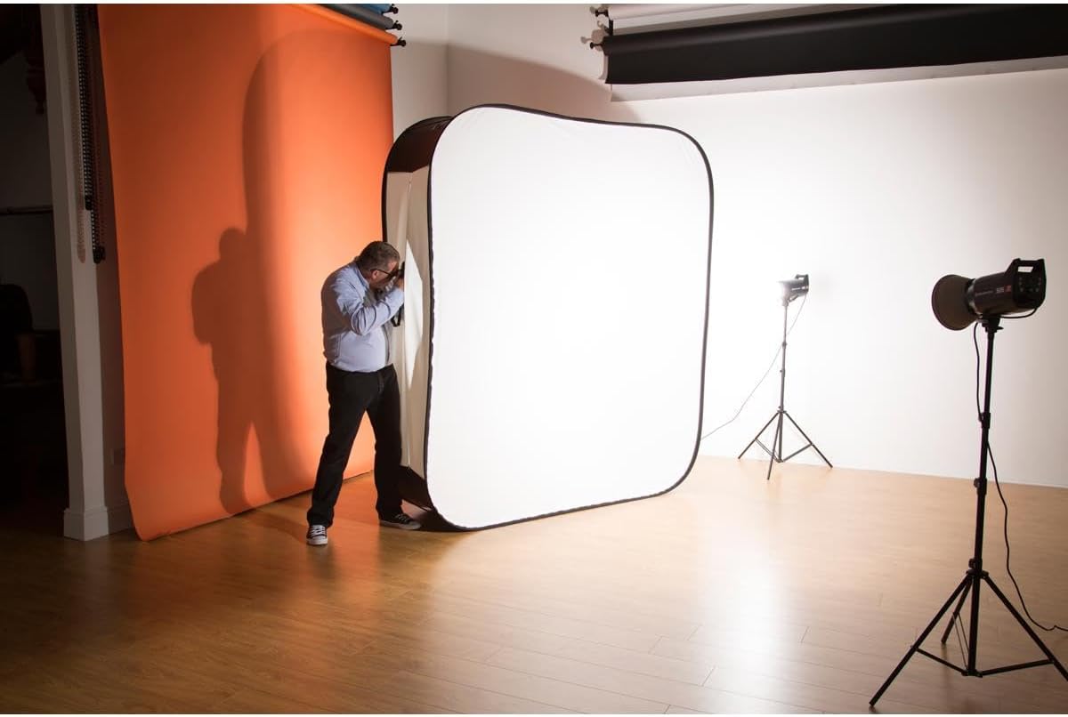 Thumbnail 5 de Manfrotto Hilite Hintergrund 1,8 x 2,15 m (6' x 7') – flexibler Hintergrund mit Softbox-Ansatz