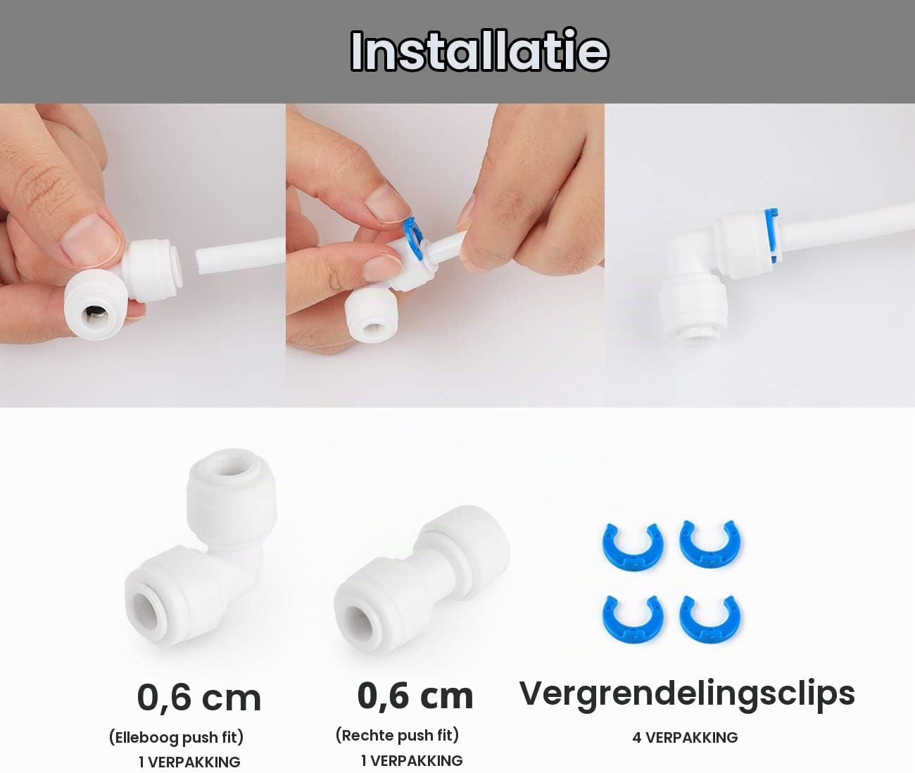 Detalle de ilauke 15 m koelkastslang 6,35 mm met aansluitset voor watertoevoer